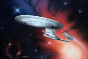 Star Trek Enterprise 1701-D painting image