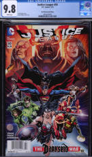 Justice League #50 newsstand CGC comic image